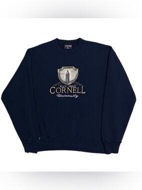Vintage 90s Jansport Cornell University navy crewneck sweatshirt mens fits large